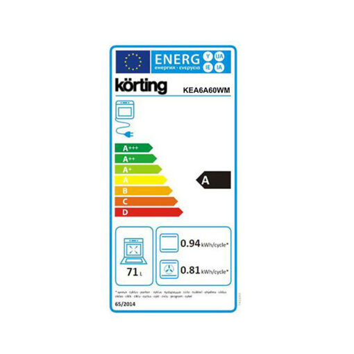 Korting KE6A60WM Κουζίνα 71lt με Εμαγιέ Εστίες (034065101) - Image 3