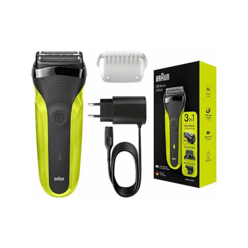 Braun 300BT S3 Shave & Style Yellow Ξυριστική Μηχανή Προσώπου Επαναφορτιζόμενη