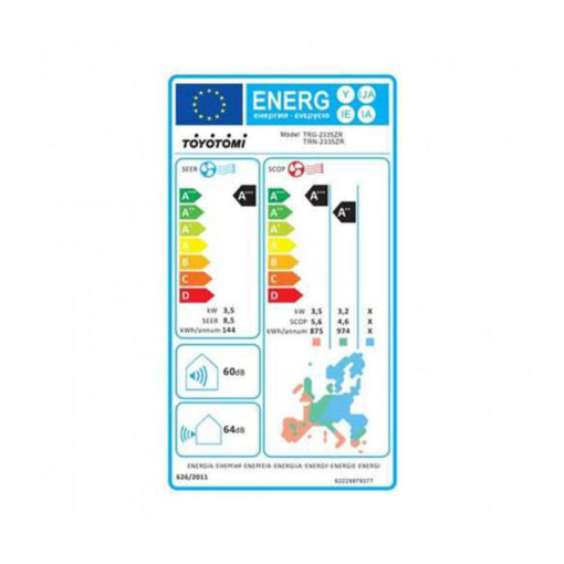 Toyotomi Izuru All TRN/TRG-2335ZR Κλιματιστικό Inverter 12000 BTU A+++/A++ με Ιονιστή και WiFi - Image 3
