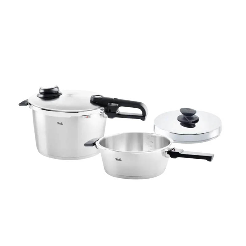 Fissler Vitavit Premium Χύτρες Ταχύτητας Set Quattro 8lt και 4lt (62281211090)