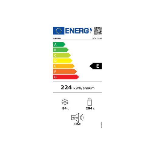 United UCX-3293 Ψυγειοκαταψύκτης 288lt Inox - Image 3