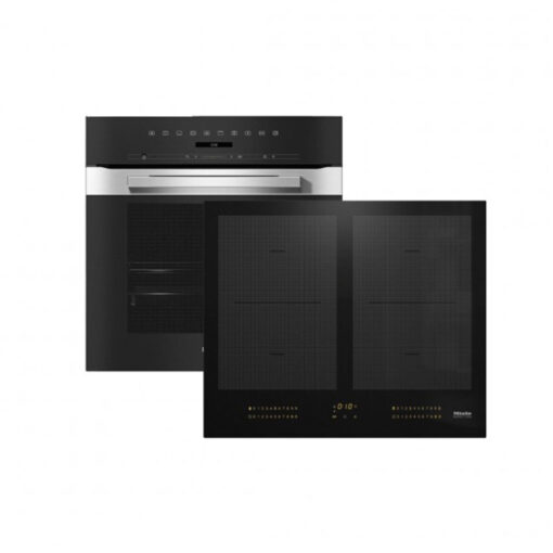 Miele H 7260 B + KM 7564 FL Φούρνος Άνω Πάγκου 76lt με Επαγωγικές Εστίες