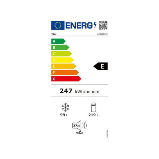 TCL RP318BSE1 Ψυγειοκαταψύκτης 318lt Total NoFrost Γκρι - Image 3