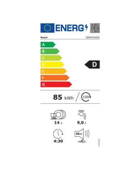 Ελεύθερο πλυντήριο πιάτων με WiFi - Bosch - SMS4HVI02E