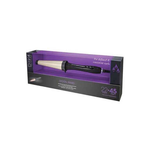 Diva Pro Styling Digital Wand Pro304 Κωνικό Ψαλίδι Μαλλιών για Μπούκλες 45mm 80W - Image 2