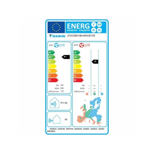 Daikin ATXC35E/ARXC35E Κλιματιστικό Inverter 12000 BTU A++/A+ με WiFi - Image 4