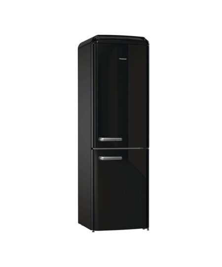 Hisense RB390N4RBD Retro Ψυγειοκαταψύκτης 300lt Total NoFrost Μαύρος