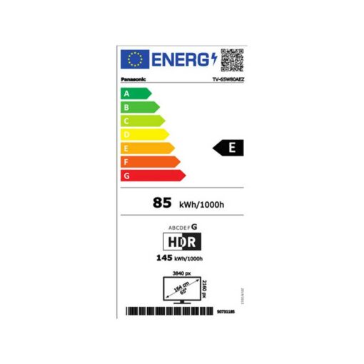 Panasonic TV-65W80AEZ Τηλεόραση Smart 65" 4K UHD QLED HDR (2024) - Image 2