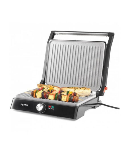 Petra Electric PT-4076 Ηλεκτρική Ψησταριά Πλάκας 2200W με Καπάκι και Ρυθμιζόμενο Θερμοστάτη
