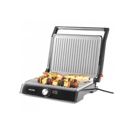 Petra Electric PT-4076 Ηλεκτρική Ψησταριά Πλάκας 2200W με Καπάκι και Ρυθμιζόμενο Θερμοστάτη