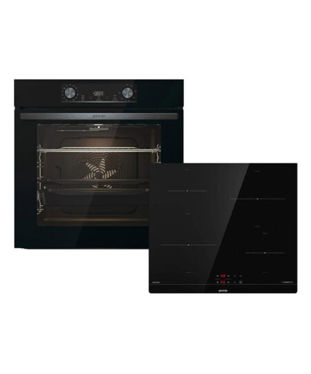 Gorenje BOS6737E06BG + GI6401BSC Φούρνος άνω Πάγκου 77lt με Επαγωγικές Εστίες