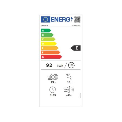 Gorenje GI642E90X Εντοιχιζόμενο Πλυντήριο Πιάτων για 13 Σερβίτσια 59.8cm - Image 5