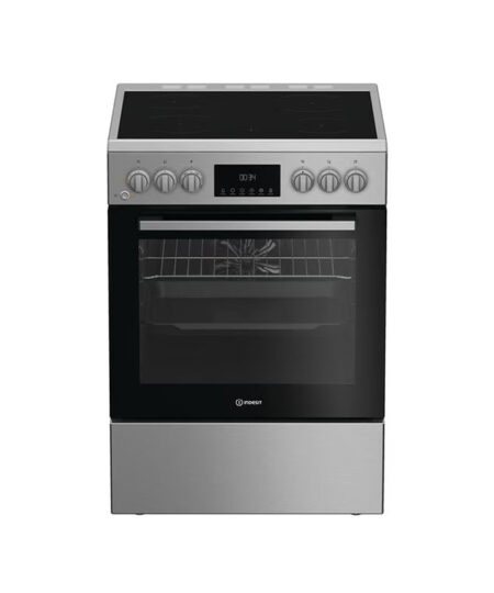 Indesit I6V8LMX Κουζίνα 66lt με Κεραμικές Εστίες Inox