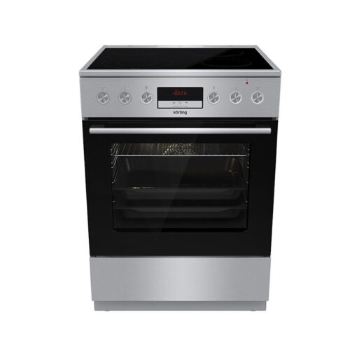 Korting KEC6C60XPC Κουζίνα 71lt με Κεραμικές Εστίες Inox