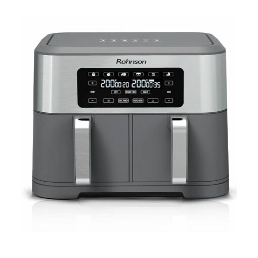 Rohnson R-2844 Φριτέζα Αέρος με Διπλό Αποσπώμενο Κάδο 8.5lt