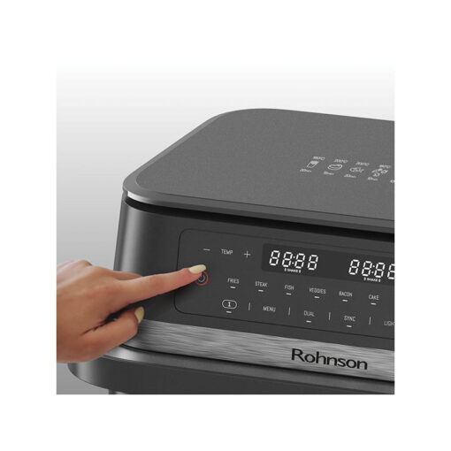 Rohnson R-2881 Φριτέζα Αέρος με Διπλό Αποσπώμενο Κάδο 11.5lt - Image 2