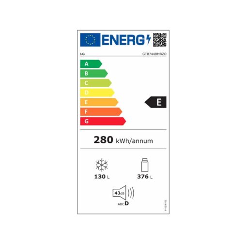 LG GTB744BMBZD Ψυγείο Δίπορτο 506lt Total NoFrost Μαύρο - Image 3