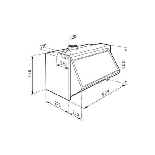 Pyramis Essential Turbo Απορροφητήρας Πτυσσόμενος 60cm Λευκός (065023701) - Image 2