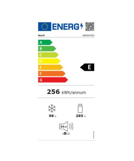 Alternative view of Bosch KBN96VFE0 Εντοιχιζόμενος Ψυγειοκαταψύκτης 383lt NoFrost