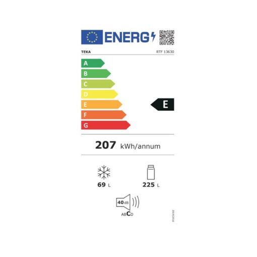 Teka RTF13630 Ψυγείο Δίπορτο 294lt Λευκό - Image 3