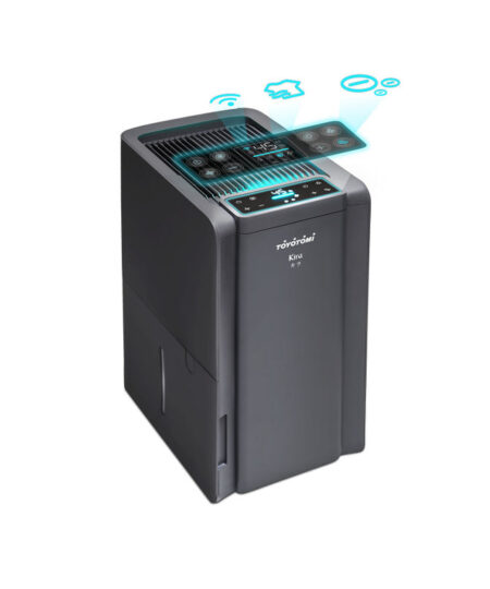 Toyotomi Kira TDE-18BIVION Αφυγραντήρας με Συμπιεστή Ιονιστή και Wi-Fi 18lt Γκρι