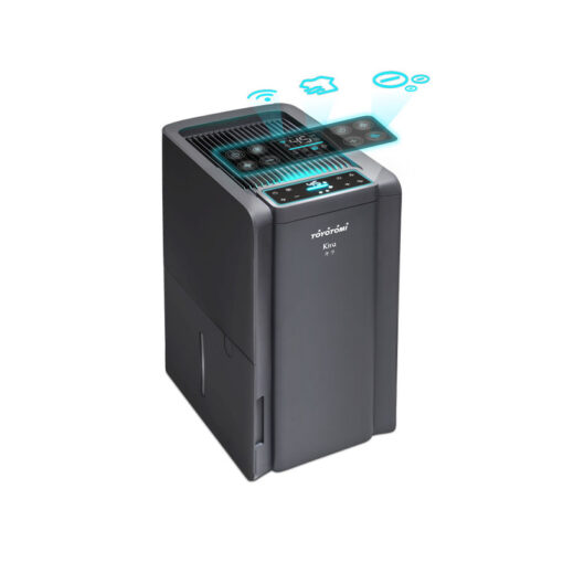Toyotomi Kira TDE-18BIVION Αφυγραντήρας με Συμπιεστή Ιονιστή και Wi-Fi 18lt Γκρι