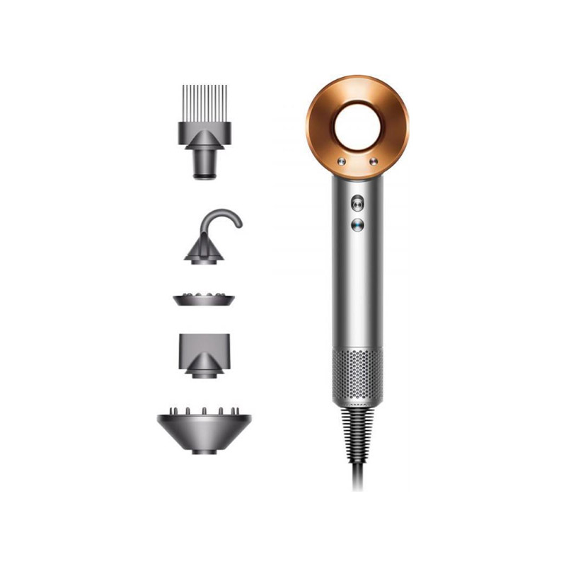 Dyson Supersonic Ionic HD07 (389922-01) Nickel/Copper Επαγγελματικό Πιστολάκι Μαλλιών με Φυσούνα 1600W