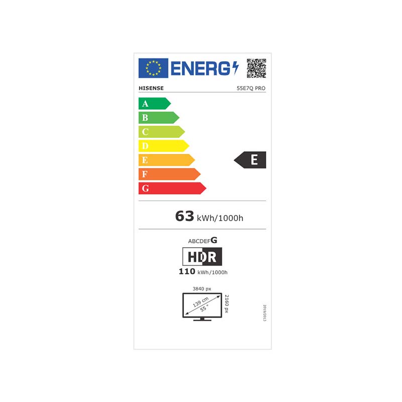 Hisense 55E7Q Pro Τηλεόραση Smart 55" 4K UHD QLED HDR (2025) - Image 3