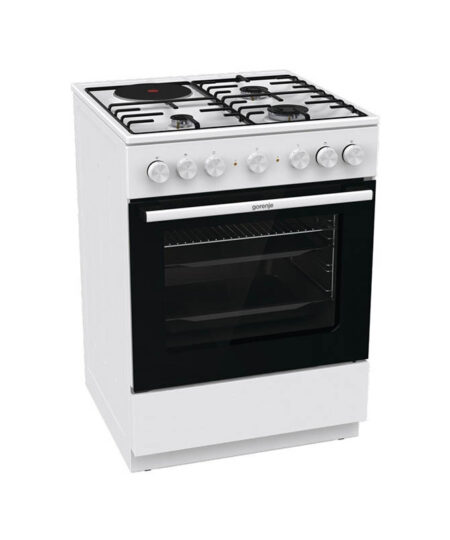 Gorenje GK6B43WD Κουζίνα 71lt με Εστίες Φυσικού Αερίου & Ρεύματος (034076101)