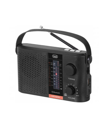 Trevi TRA-7F25BK Φορητό Ραδιόφωνο Ηλιακό με Bluetooth και USB
