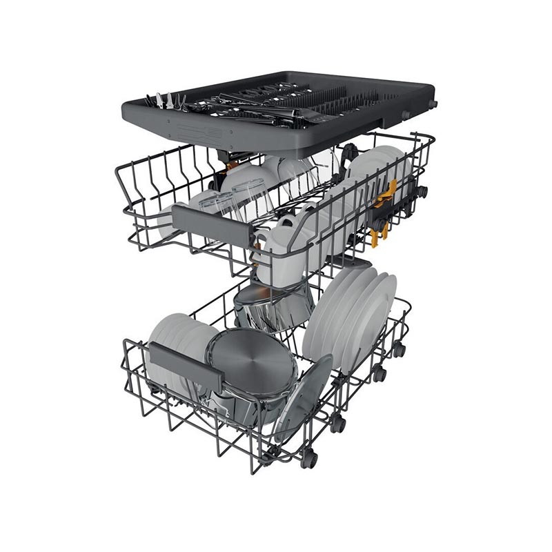 Whirlpool WH6FC11BS7A0X Ελεύθερο Πλυντήριο Πιάτων για 11 Σερβίτσια 45cm Inox - Image 3