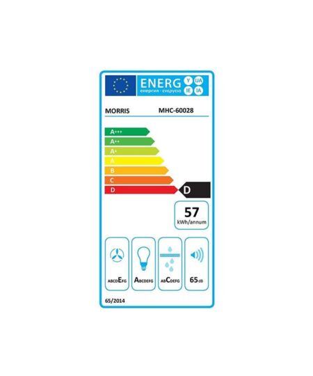 Alternative view of Morris MHC-60028 Απορροφητήρας Ελεύθερος 60cm με 2 Μοτέρ Inox