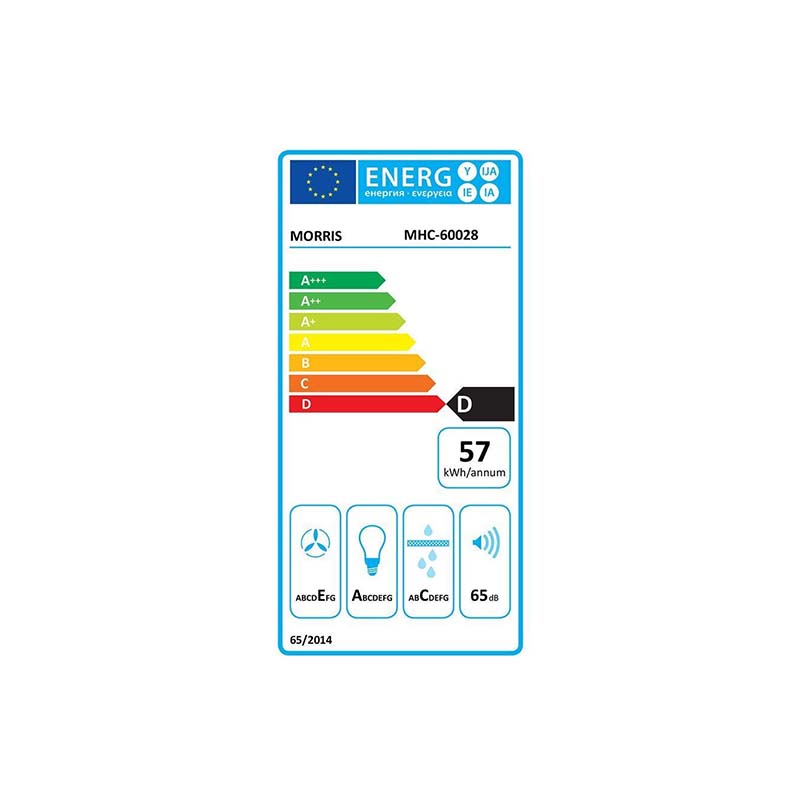 Morris MHC-60028 Απορροφητήρας Ελεύθερος 60cm με 2 Μοτέρ Inox - Image 2