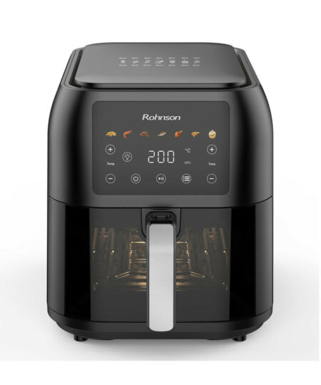 Rohnson R-2860 Φριτέζα Αέρος 8lt Μαύρη