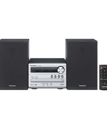 Panasonic SC-PM250EG-S Ηχοσύστημα Hi-Fi 2.0 20W με CD / Digital Media Player και Bluetooth Black Silver