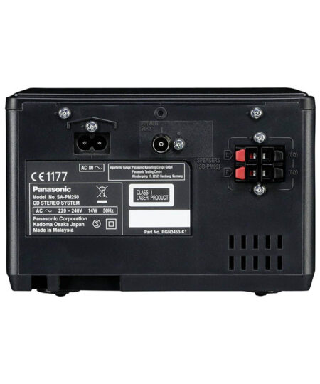 Alternative view of Panasonic SC-PM250EG-K Ηχοσύστημα Hi-Fi 2.0 20W με CD / Digital Media Player και Bluetooth Black