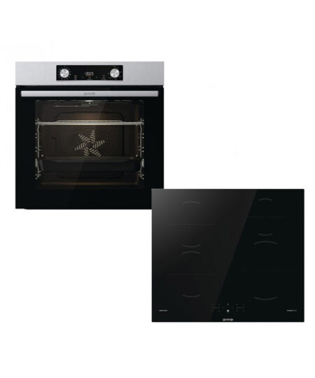 Gorenje BOP6737E02BK + GI641BSC Φούρνος Ηλεκτρικός Άνω Πάγκου 77lt με Επαγωγικές Εστίες