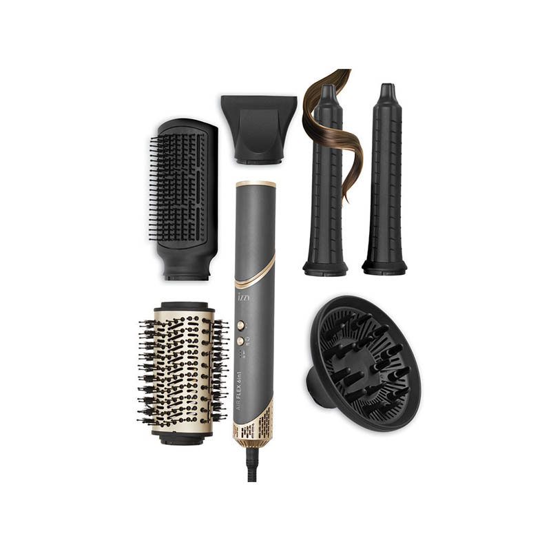 Izzy IZ-7212 Ηλεκτρική Βούρτσα Μαλλιών για Ίσιωμα & Μπούκλες με Αέρα 1500W