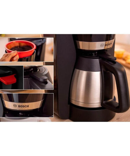 Alternative view of Bosch TKA5M253 Καφετιέρα Φίλτρου 1000W με Ανοξείδωτη Κανάτα Μαύρη