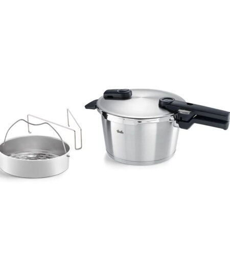 Fissler Vitaquick Premium Χύτρα Ταχύτητας 4.5lt με Καλάθι Ατμού (60241004070)