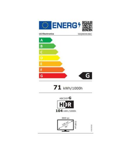 Alternative view of LG 50QNED81B6C Τηλεόραση Smart 50" 4K UHD QD-Mini LED AI HDR (2026)