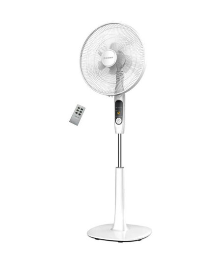 Morris MFS-16217 Ανεμιστήρας Ορθοστάτης 60W Διαμέτρου 40cm με Τηλεχειριστήριο Λευκός