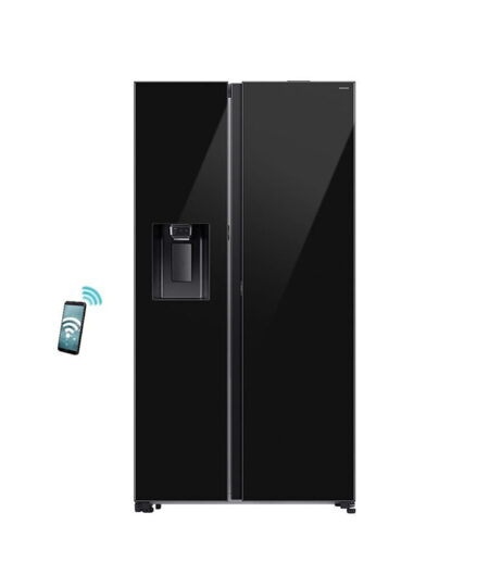 Samsung RS80F64JEBEF Ψυγείο Ντουλάπα 634lt NoFrost Μαύρο