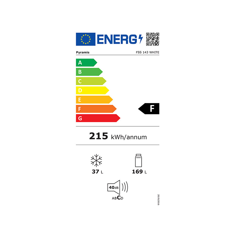 Pyramis FSS 143 Ψυγείο Δίπορτο 206lt Λευκό (031007501) - Image 3