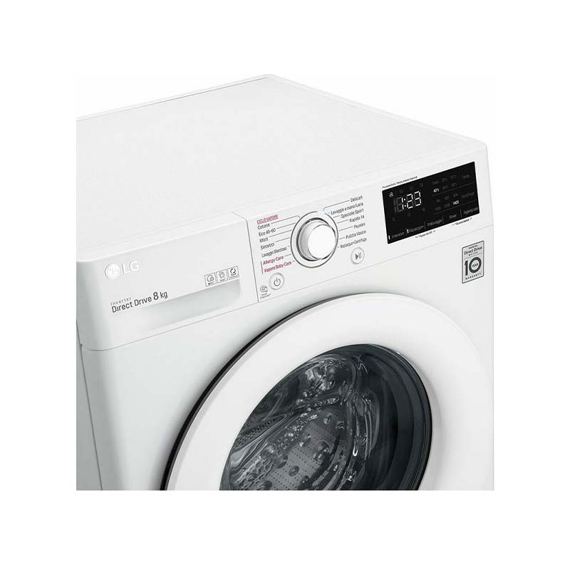 LG F4WV308S3E Πλυντήριο Ρούχων 8kg με Τεχνολογία Ατμού 1400 Στροφών - Image 3