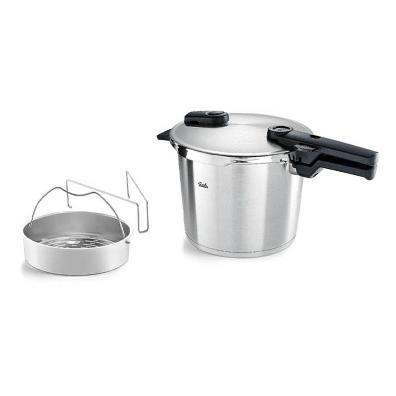 Fissler Vitaquick Premium Χύτρα Ταχύτητας 6lt με Καλάθι Ατμού (60241006070)