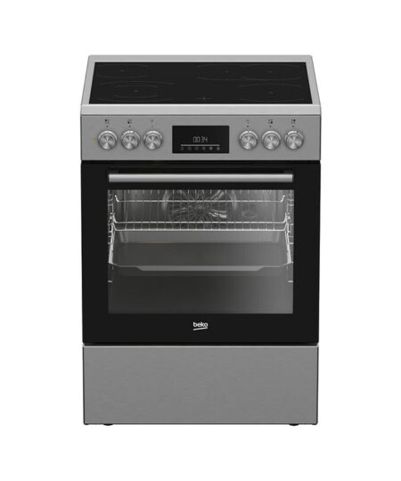 Beko FBM67320XS Κουζίνα 72lt με Κεραμικές Εστίες Γκρι