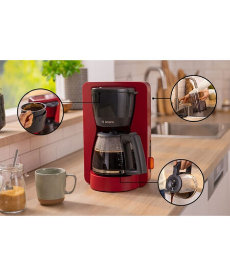 Alternative view of Bosch My Moment TKA3M134 Καφετιέρα Φίλτρου 1200W Κόκκινη