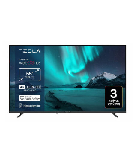 Tesla 55E655BUW Τηλεόραση Smart 55" 4K UHD LED HDR (2025)