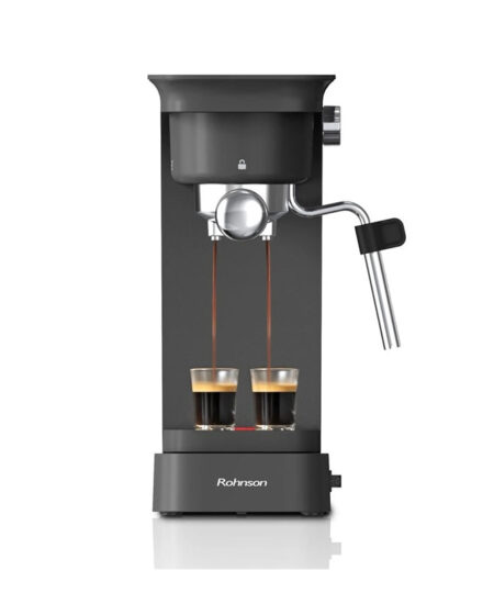 Rohnson R-98026 Μηχανή Espresso 1400W Πίεσης 20bar Μαύρη